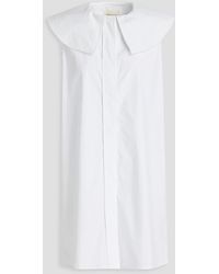 Loulou Studio - Samet Striped Cotton-poplin Mini Shirt Dress - Lyst