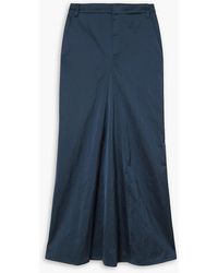 Tibi - Crinkled-satin Maxi Skirt - Lyst