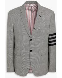 Thom Browne - Prince Of Wales Checked Wool Blazer - Lyst