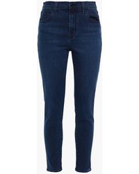 J Brand Denim Cropped-Jeans in Blau Damen Bekleidung Jeans Capri-Jeans und cropped Jeans 