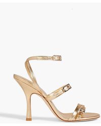 Stuart Weitzman - Georgie Leather Sandals - Lyst
