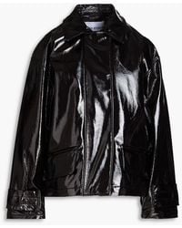 Stand Studio - Constance Faux Patent-leather Jacket - Lyst