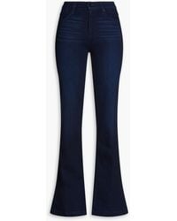 PAIGE - Faded High-rise Flared Jeans - Lyst
