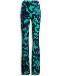 Diane von Furstenberg - Brooklyn Printed Stretch-jersey Flared Pants - Lyst