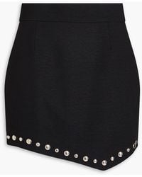 IRO - Asymmetric Studded Twill Mini Skirt - Lyst