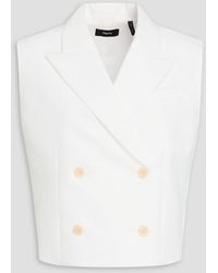 Theory - Double-breasted Twill Vest - Lyst