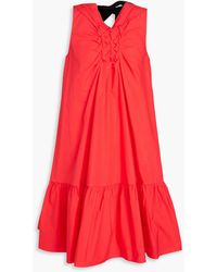 ROKSANDA - Woven Cotton-poplin Mini Dress - Lyst