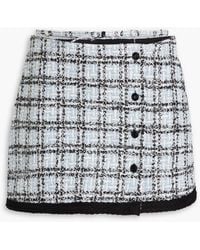 Maje - Belted Tweed Mini Skirt - Lyst