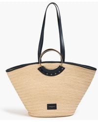 Claudie Pierlot - Leather-trimmed Paper Tote - Lyst