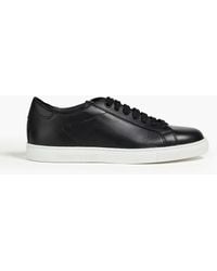 Emporio Armani - Leather Sneakers - Lyst
