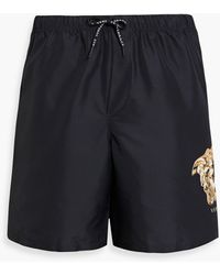 Versace - Mid-length Printed Swim Shorts - Lyst