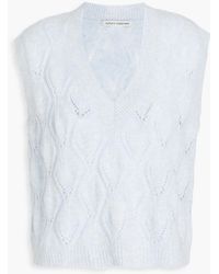 Autumn Cashmere - Pointelle-knit Cashmere Vest - Lyst