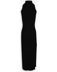 Veronica Beard Elthea Belted Rib Knit Midi Dress in Blue | Lyst