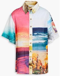 Zimmermann - Appliquéd Printed Cotton Shirt - Lyst
