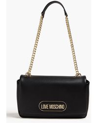 Love Moschino - Faux Textured-leather Shoulder Bag - Lyst