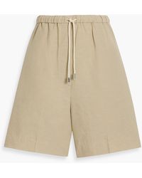 TOTEME - Tencel Lyocell And Linen-Blend Shorts - Lyst