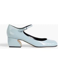 Sergio Rossi - Patent-leather Mary Jane Pumps - Lyst