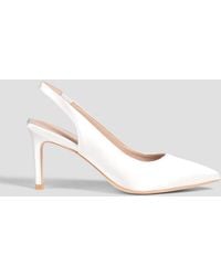 Stuart Weitzman - Dancer 75 Satin Slingback Pumps - Lyst