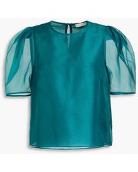 Ulla Johnson - Lana Silk-organza Blouse - Lyst