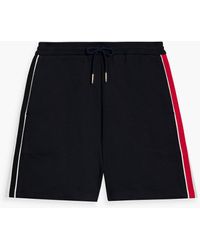 Thom Browne - Striped Cotton-jersey Drawstring Shorts - Lyst