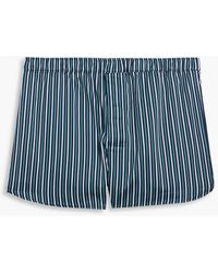 Derek Rose - Wellington Striped Cotton Boxer Shorts - Lyst