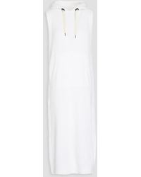 Brunello Cucinelli - Bead-embellished Ribbed Cotton Midi Dress - Lyst