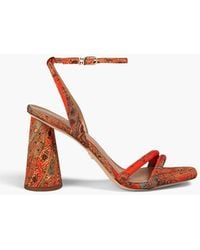 Sam Edelman - Kia sandalen aus faille mit paisley-print - Lyst
