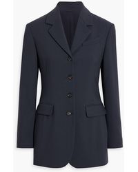 Brunello Cucinelli - Bead-embellished Wool-blend Twill Blazer - Lyst