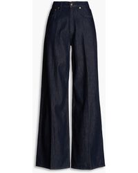 Rag & Bone - Sofie hoch sitzende jeans mit weitem bein - Lyst