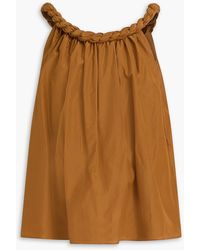 Loulou de Saison - Garino Cotton And Silk-Blend Top - Lyst