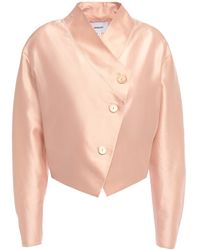 Nanushka Organza Blouse Pink