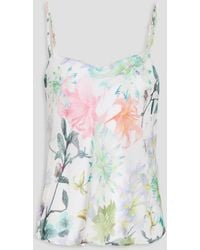Lise Charmel Floral-print Crepon Camisole - White