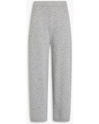 Theory - Wool And Cashmere-blend Wide-leg Pants - Lyst