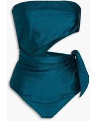 Zimmermann - Separates Scarf Cutout Bow-detailed Bandeau Swimsuit - Lyst