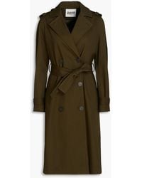 Claudie Pierlot - Gailletta Double-breasted Cotton-twill Trench Coat - Lyst