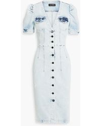 retroféte - Annie Distressed Denim Dress - Lyst
