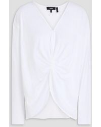 Theory - Twisted Pima Cotton-Jersey Top - Lyst