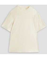 Jil Sander - Satin-jersey T-shirt - Lyst