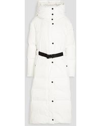 Fusalp - Quilted Belted Shell Hooded Down Coat - Lyst