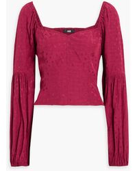 PAIGE - Sydnee Floral-Jacquard Top - Lyst