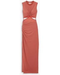 Nensi Dojaka - Cutout Stretch-jersey Maxi Dress - Lyst