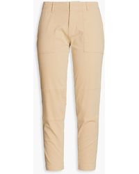 ATM - Cropped Cotton-blend Twill Tapered Pants - Lyst
