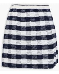Thom Browne - Checked Cotton-Blend Mini Skirt - Lyst