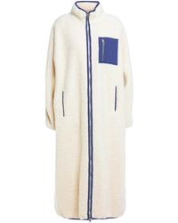 Stand Studio Anastasia Faux Shearling Coat Ivory - White