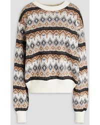 Magda Butrym - Intarsia-knit Wool-blend Sweater - Lyst