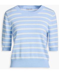 Veronica Beard - Shana Striped Cashmere Top - Lyst