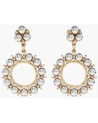 Kenneth Jay Lane - Gold-tone And Rhodium-plated Crystal Clip Earrings - Lyst