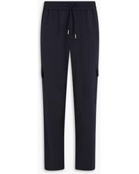 Sandro - Tapered Crepe Drawstring Cargo Pants - Lyst
