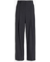 Theory - Wool-blend Wide-leg Pants - Lyst