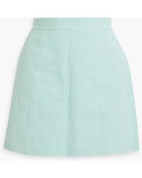 See By Chloé - Cotton And Linen-blend Mini Skirt - Lyst